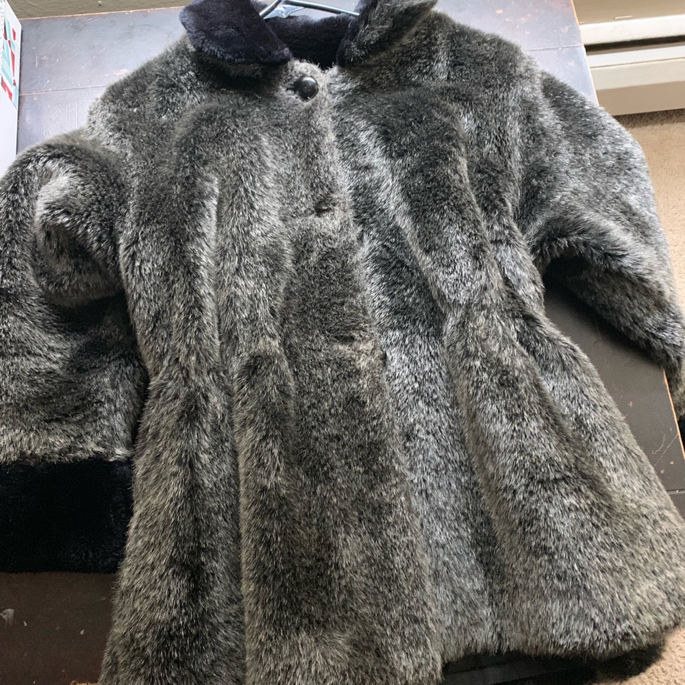 Fur coat  black